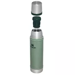 Stanley The Legendary Classic termosz, 0,6 Liter hammertone green.