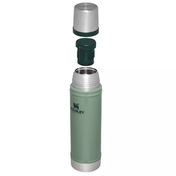 Stanley The Legendary Classic termosz, 0,6 Liter hammertone green.
