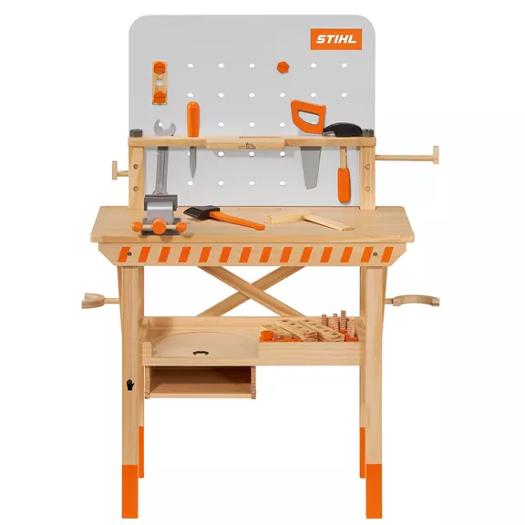 Stihl gyerek munkapad fából