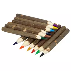 Színes ceruza készlet ágakból, 12 db-os