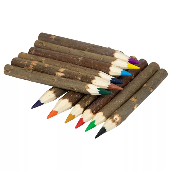 Színes ceruza készlet ágakból, 12 db-os