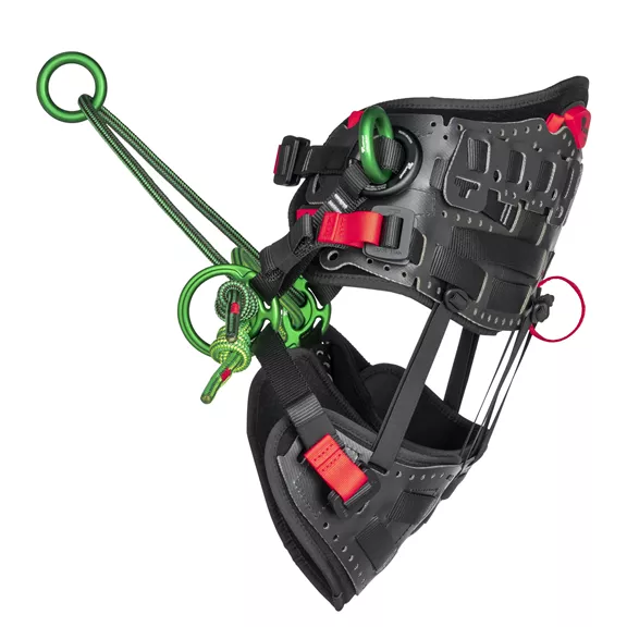 Teufelberger Treemotion Essential X, famászó beülő heveder, M, derék 80 – 105 cm, comb 42 – 72 cm.