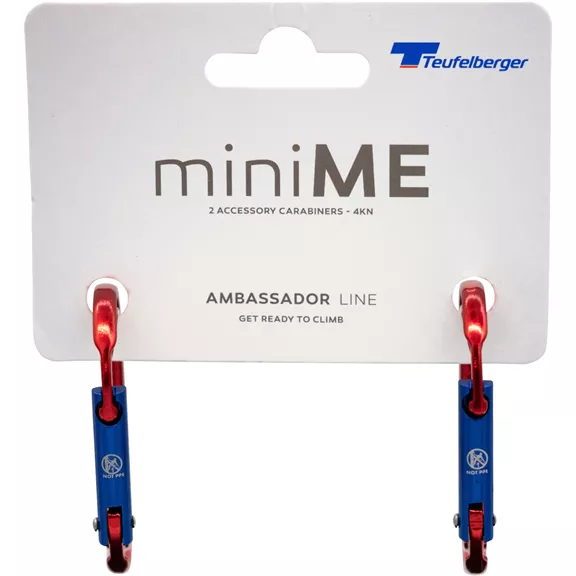 Teufelberger miniME szerszám karabiner, 2 db/csomag, red