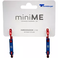 Teufelberger miniME szerszám karabiner, 2 db/csomag, red