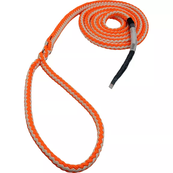 Teufelberger tREX Soft Eye Sling, kihorgonyzó kötél, 12,7 mm, 28 kN, orange-weiß, 3,0 m.
