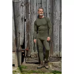 Thermowave Merino Warm hosszú ujjú póló, forest green, 3XL