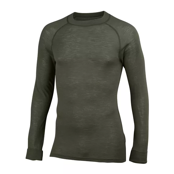 Thermowave Merino Warm hosszú ujjú póló, forest green, S