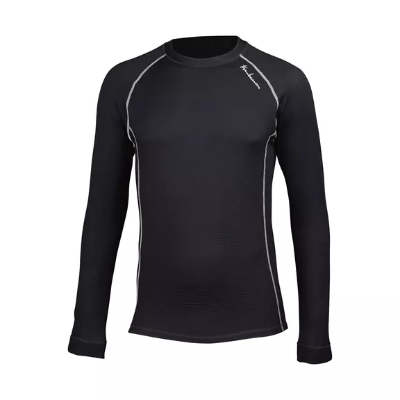Timbermen Active Langarm férfi hosszú ujjú funkcionális felső, schwarz, 3XL.