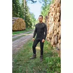 Timbermen Active Langarm férfi hosszú ujjú funkcionális felső, schwarz, XL.