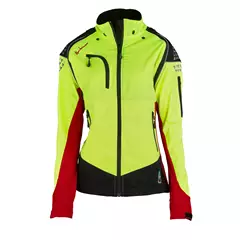 Timbermen Allround Lady női erdészeti munkakabát, rot-gelb, XL.