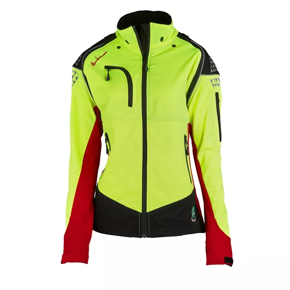 Timbermen Allround Lady női erdészeti munkakabát, rot-gelb, XL.