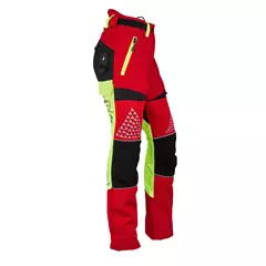 Timbermen Allround Lady női vágásvédelmi nadrág, rot-gelb, L + 5 cm.