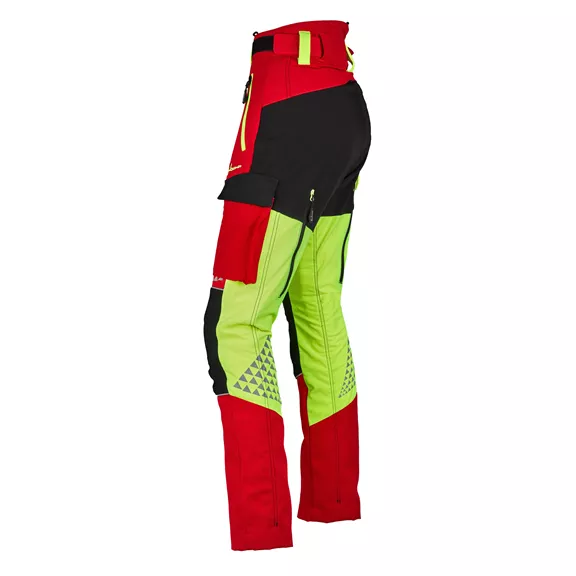 Timbermen Allround Lady női vágásvédelmi nadrág, rot-gelb, L + 5 cm.