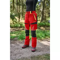 Timbermen Light Lady női vágásvédelmi nadrág, rot-gelb, L + 5 cm.