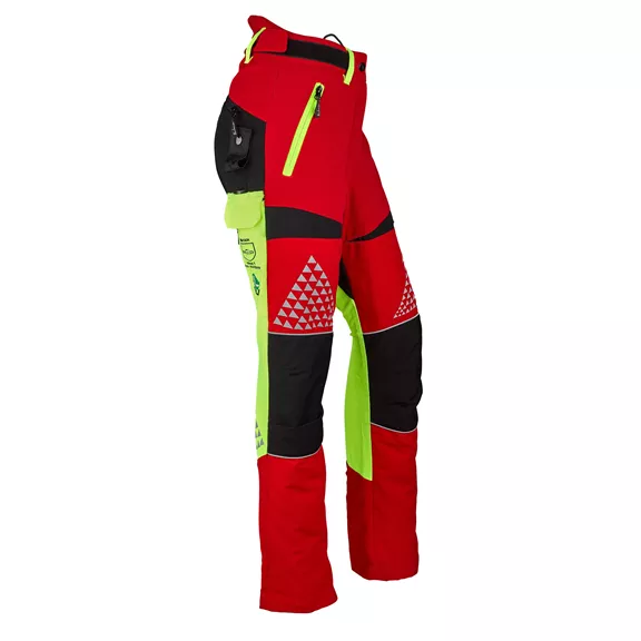 Timbermen Light Lady női vágásvédelmi nadrág, rot-gelb, S.