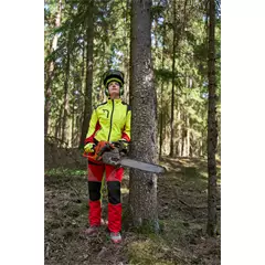 Timbermen Light Lady női vágásvédelmi nadrág, rot-gelb, S.