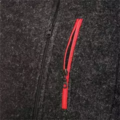 Timbermen Walkweste férfi gyapjú mellény, fekete-piros, S