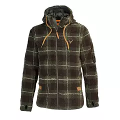 Tom Collins Teddy férfi fleece kabát, oliv, 3XL