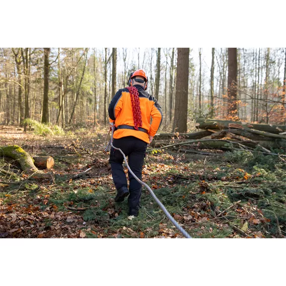 Tömörített csörlőkötél 6x26 WS, sima vég-kötélhurok, 15,6 to, 12 mm-100 m