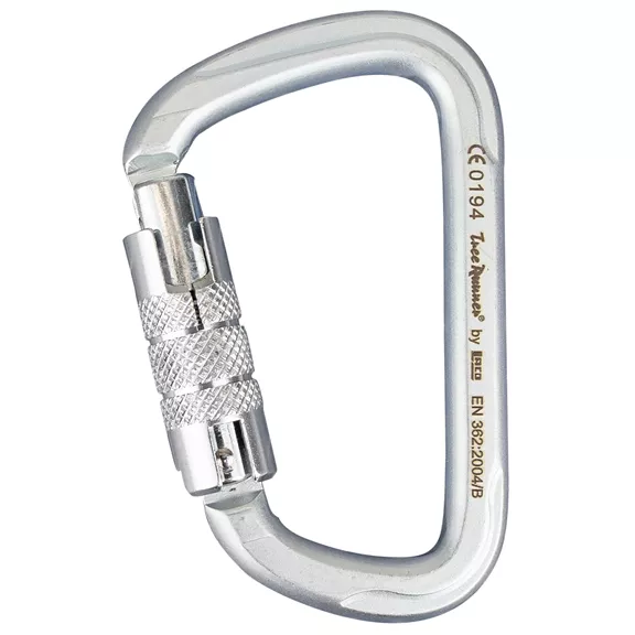 Tree Runner Karabiner HMS Acél Trilock, 45 kN