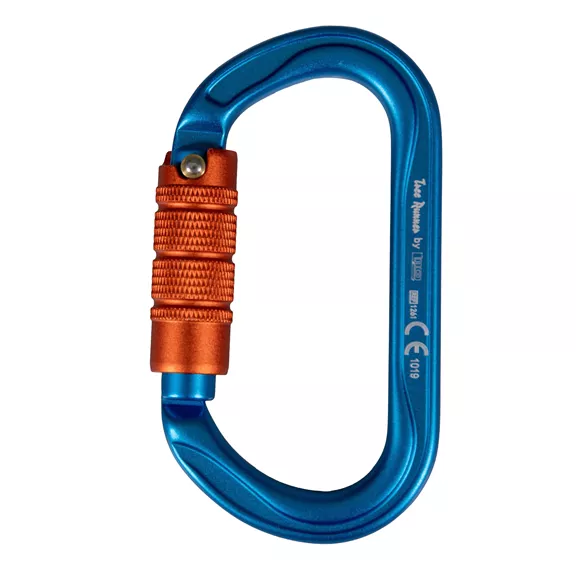 Tree Runner Oval Evo Trilock karabiner, kék-narancs