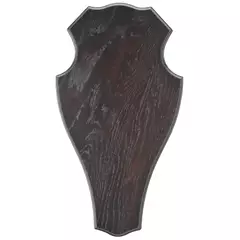Trófea alátét Gímszarvas, Tölgy 1., 32x18 cm, sötét