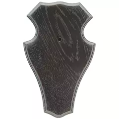 Trófea alátét Őzbak, Tölgy 1., 19x12 cm, sötét