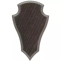 Trófea alátét Őzbak, Tölgy 2., 19x12 cm, sötét