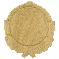 Trófea alátét VADDISZNÓ, faragott kerek 16 cm, világos