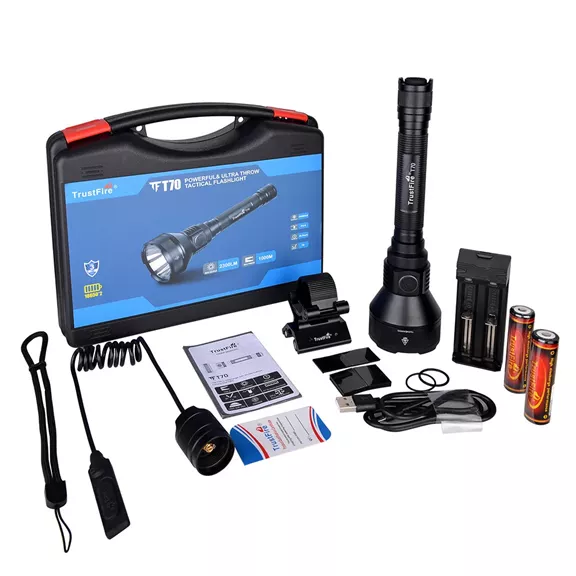 TrustFire T70U  LED vadászlámpa szett