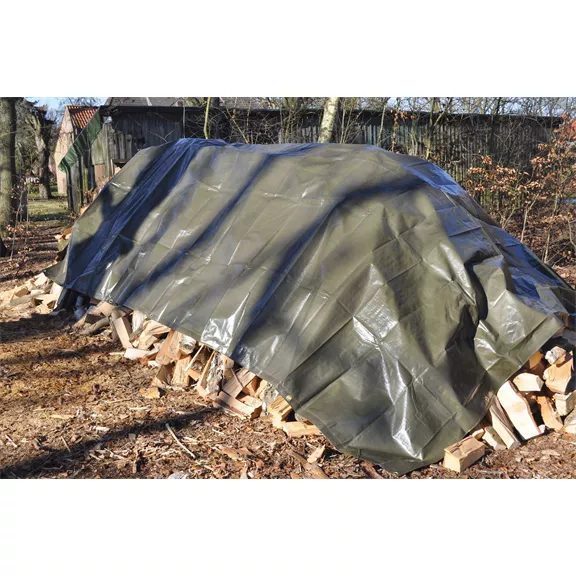 Tüzifa takaró ponyva nehéz kivitel, 4 x 5 m, 5300 g