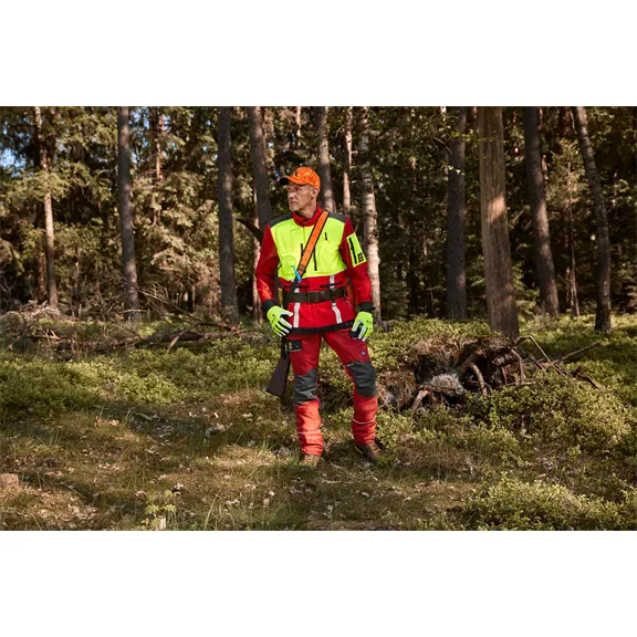 Nordforest Hunting védőnadrág, rövid, piros, S