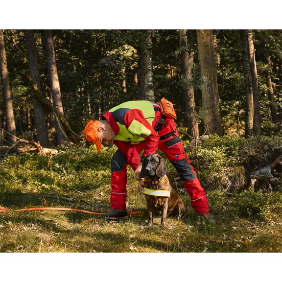 Nordforest Hunting védőnadrág, rövid, piros, S