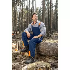 Vágásbetétes kantáros nadrág CLASSIC, kék, 25