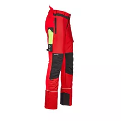 Vágásbetétes nadrág elasztikus nyári, piros, hosszú, 4XL Vágásbetétes nadrág elasztikus nyári, piros, hosszú, 4XL