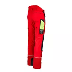 Vágásbetétes nadrág elasztikus nyári, piros, hosszú, 4XL Vágásbetétes nadrág elasztikus nyári, piros, hosszú, 4XL