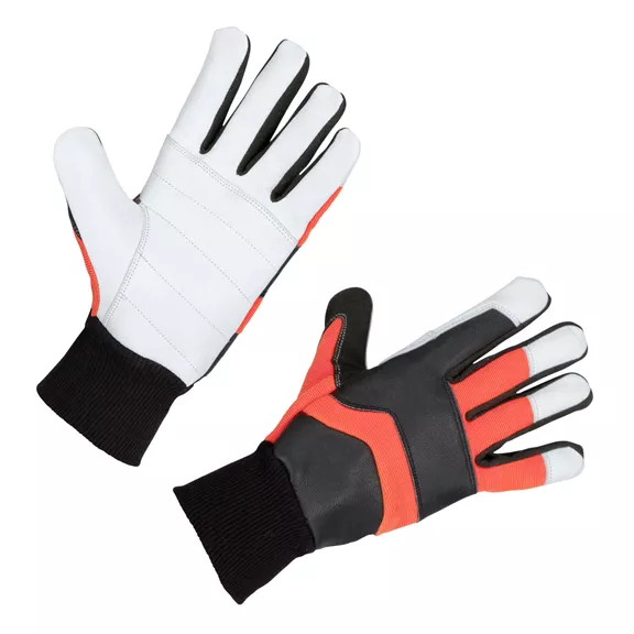 Vágásbiztos kesztyű Tree Runner EN381 K1, fekete-narancs, 9