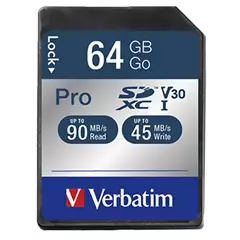 Verbatim SDXC Pro 64GB memóriakártya