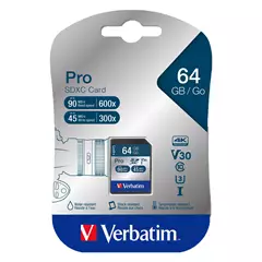 Verbatim SDXC Pro 64GB memóriakártya