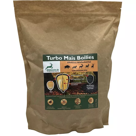 Wildlutscher Turbo Mais Boilies vadcsalogató, 3kg Wildlutscher Turbo Mais Boilies vadcsalogató, 3kg