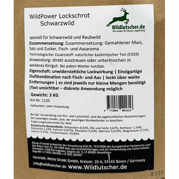 Wildlutscher WildPower vaddisznó csalogató szóróanyag