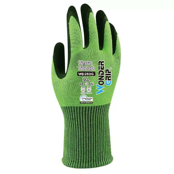 WonderGrip Terra Touch WG-260G védőkesztyű, zöld, 6