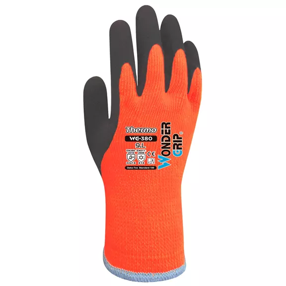 Wonder Grip Thermo Plus téli kesztyű, narancs, 11