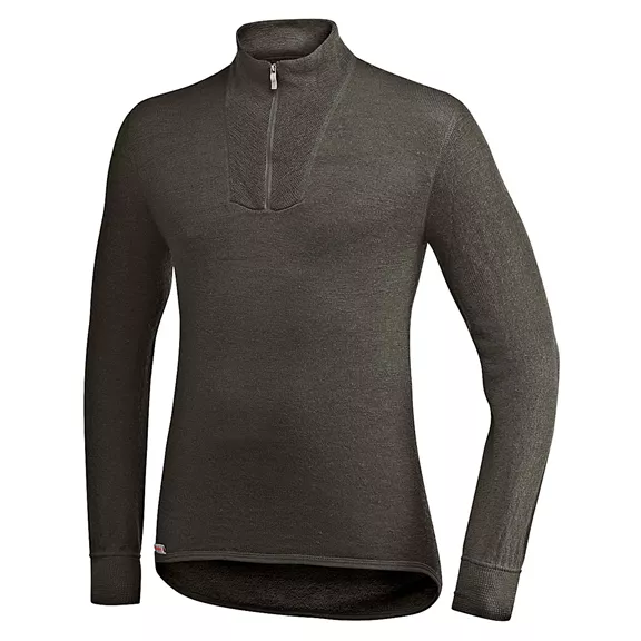 Woolpower 400 rövid zipzáras hoszzú ujjú felső, pinegreen, XL. Woolpower 400 rövid zipzáras hoszzú ujjú felső, pinegreen, XL.