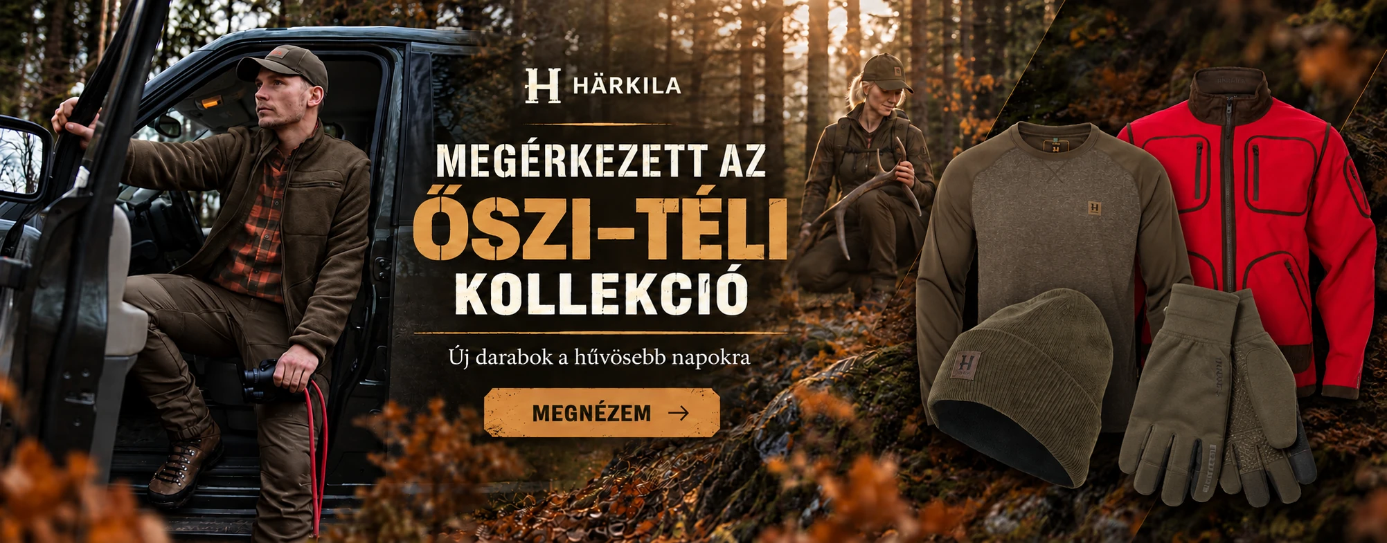Fedezd fel a Härkila új őszi–téli kollekcióját, és készülj fel a hűvösebb vadásznapokra!